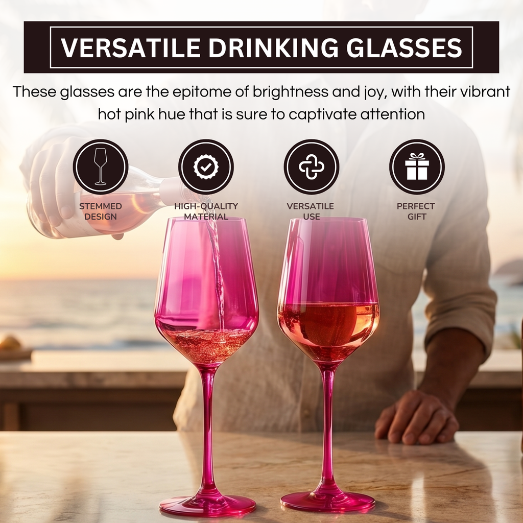 Chica Stemmed Wine Glassware, Set of 2