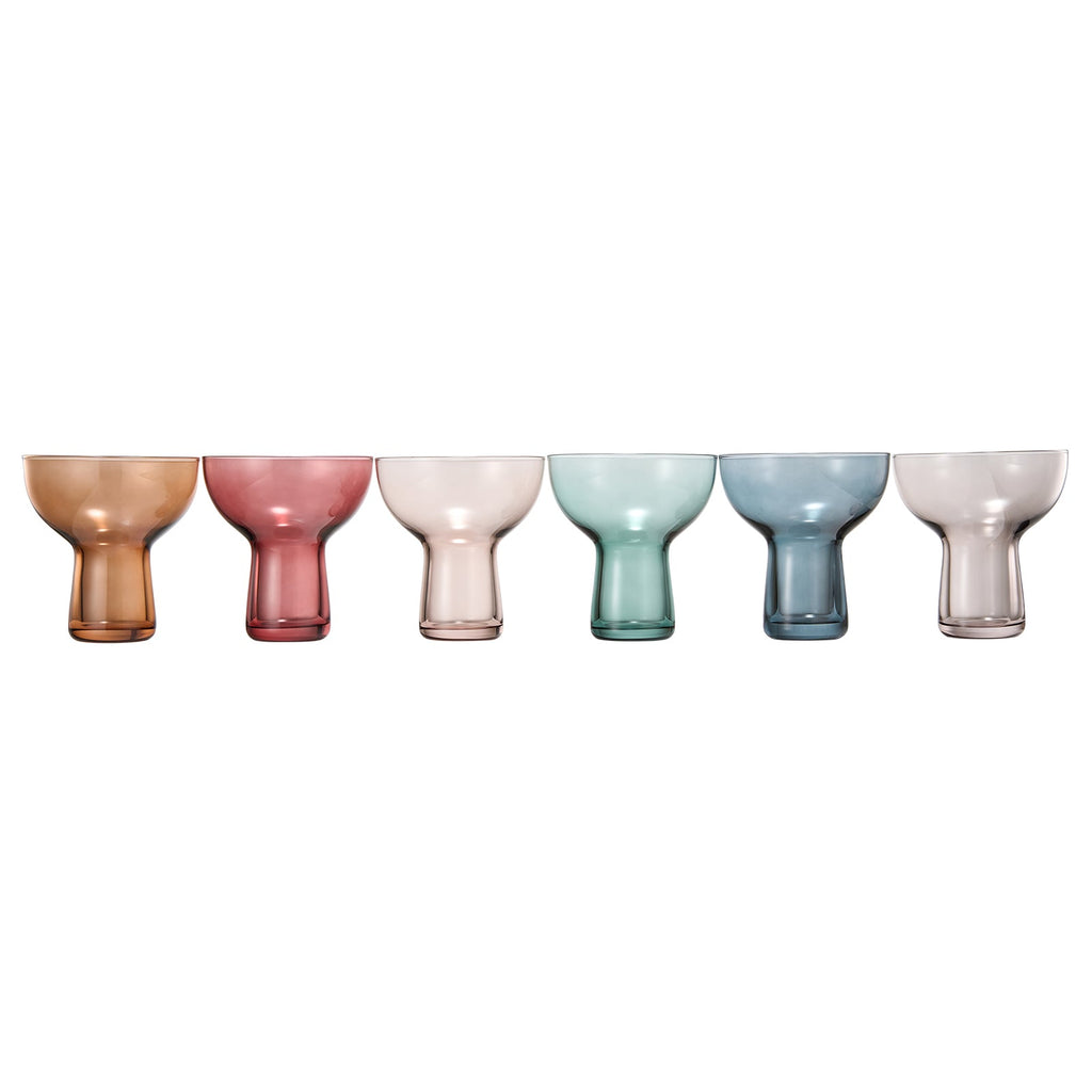 Tonal Margarita Cocktail Glassware, Set of 6