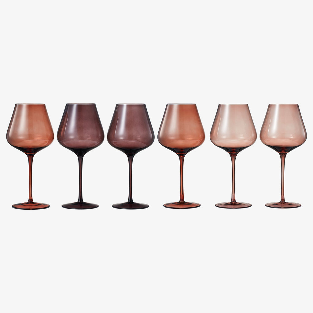 Venus Stemmed Wine Glassware, Set of 6