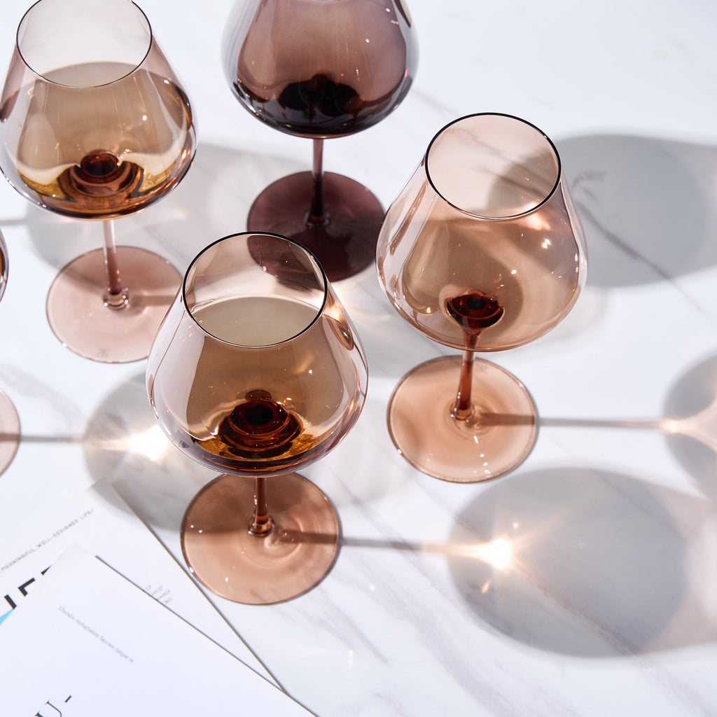 Venus Stemmed Wine Glassware, Set of 6